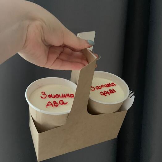 Торт в стакане cake to go 2 шт