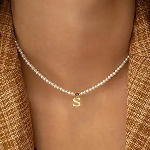 S letter necklace