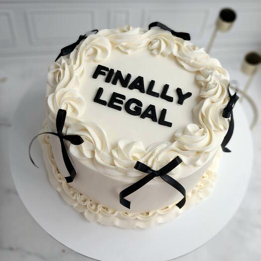 Торт 2 кг в стиле Ламбет , девушке,  сестре, дочке, подруге, 18 летие . Торт с бантиками