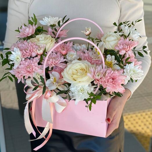 Flores en el bolso