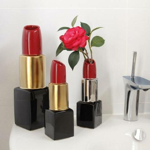 Vase "Lipstick" ceramic