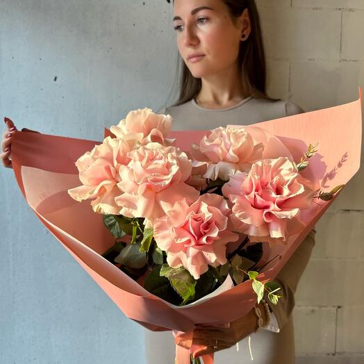 Bouquet of 15 white roses