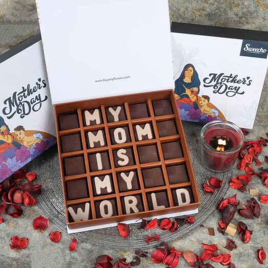 My Mom Is My World Chocolates By Sweecho