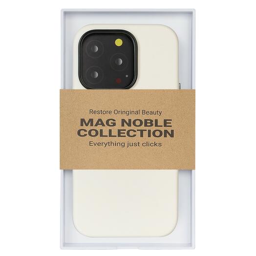 Чехол MagSafe iPhone 15 Pro Max Mag Noble-Белый