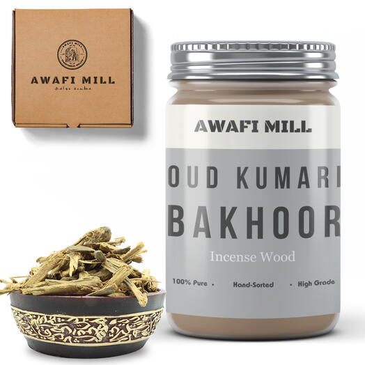 AWAFI MILL Oud Kumari | Bakhoor Oud Chips - Bottle of 100 Gram