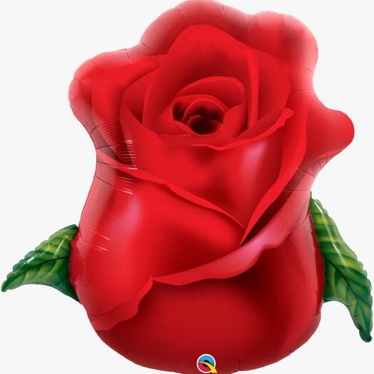 Red Rose Shaped Foil Balloon