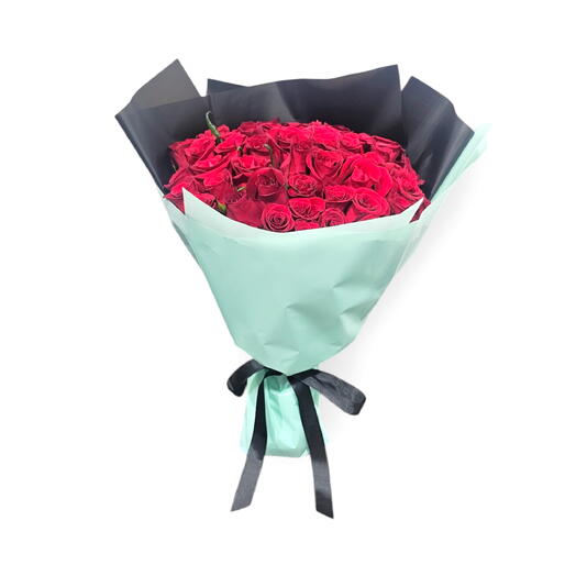 Radiant Romantic 51 Red Rose Bouquet