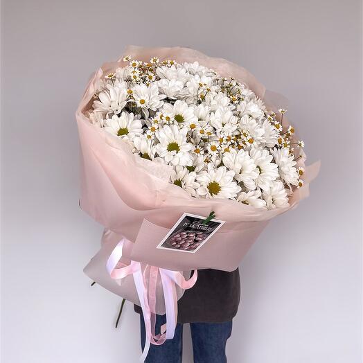 Букет их хризантем и танацетума Ромашки😍