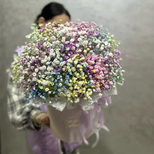 Большая коробка с гипсофилой🌸