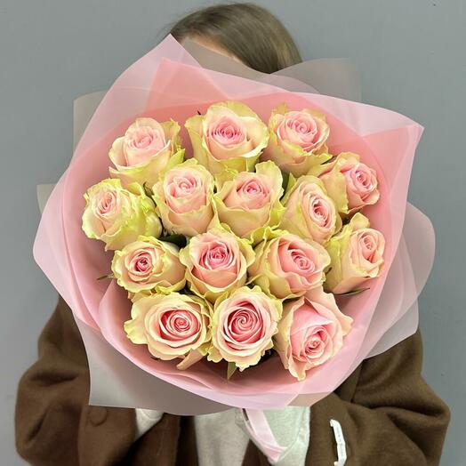 Букет-комплимент из роз 15 шт💝