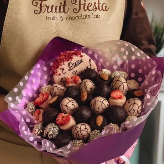 Fruta en chocolate