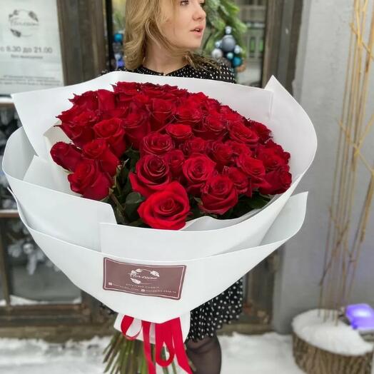 Ramo de 51 rosas rojas Explorer en foamiran
