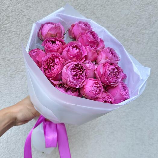 Букет из 5 пионовидных роз 😍