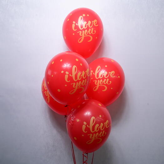 5 I Love You Balloons - 5724