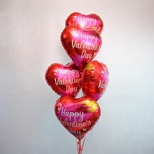 5 Valentine s Day Foil Balloons-5683