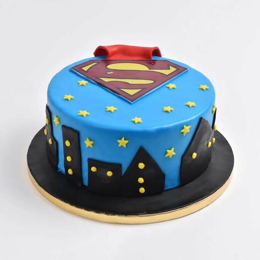 Man Of Steel Surprise Chocolate Cake