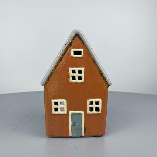 Подсвечник House tealight Nyhavn grey roof chimney