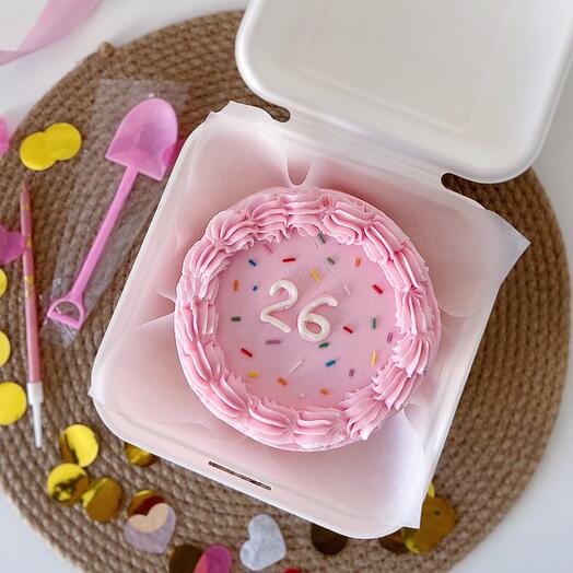 Pastel de cumpleaños Bento con número