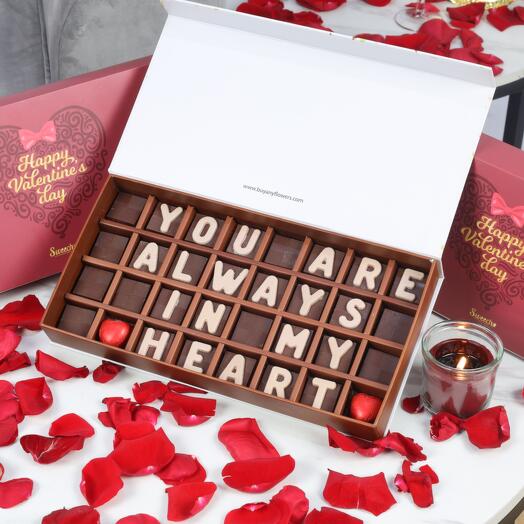 Valentine You Are Always In My Heart Chocolates By Sweecho