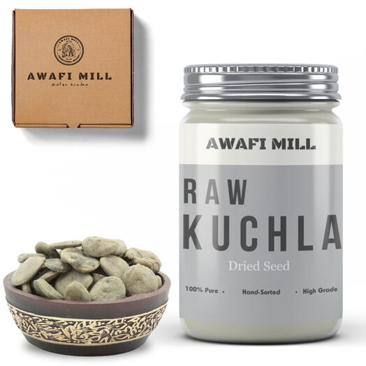 AWAFI MILL Kuchla Seeds | Raw Nux Vomica - Bottle of 100 Gram