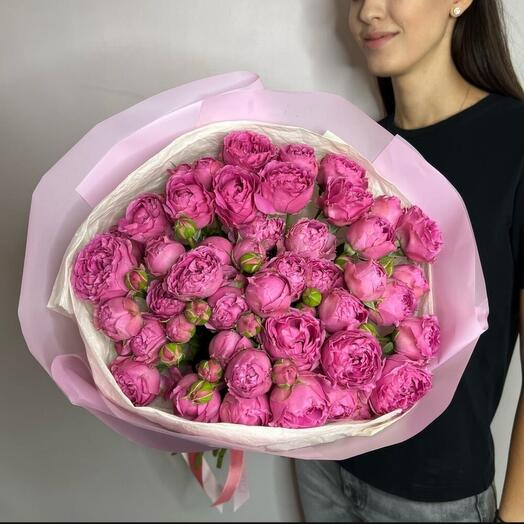 Hit🔥Bouquet of bushy peony roses