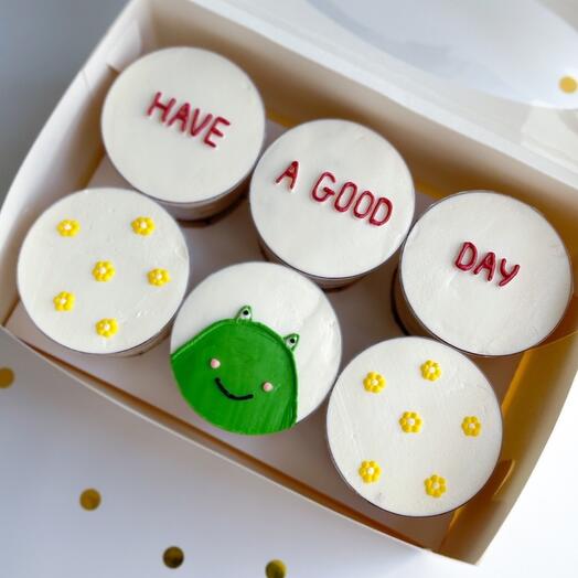 Набор 6 тортов в стакане «Have a good day»