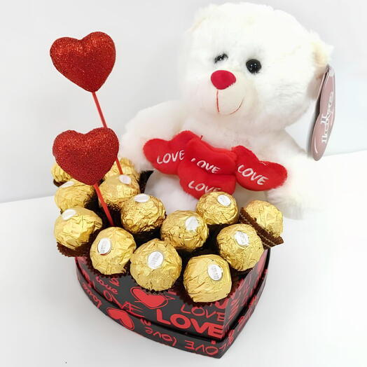 Caja Osito San Valentin Ferrero