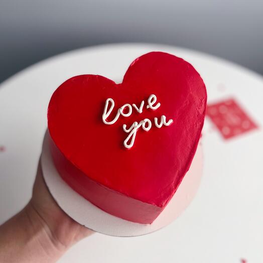 Бенто торт макси сердце love you