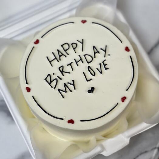 Bento red velvet with cherry " My love" 400g