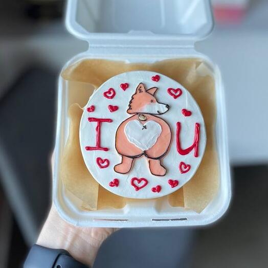 Бенто-торт с корги