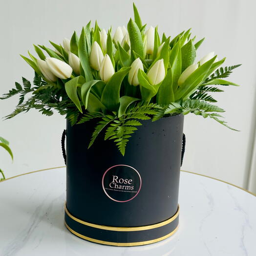 Monochrome Tulips Box