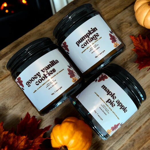 Autumn Candle Gift Set - 120g (Set of 3)