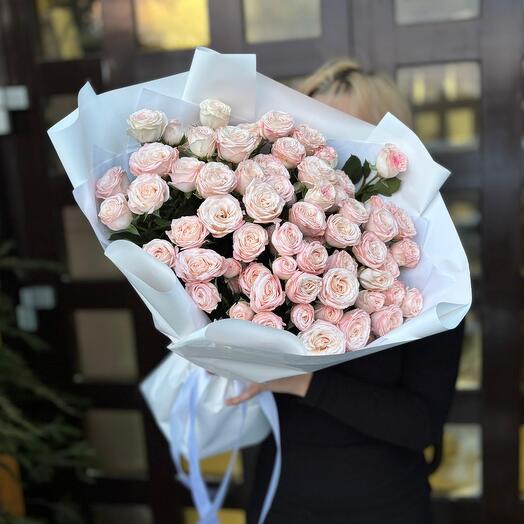 Букет "Бомбичекий💍" пион кустовой розы