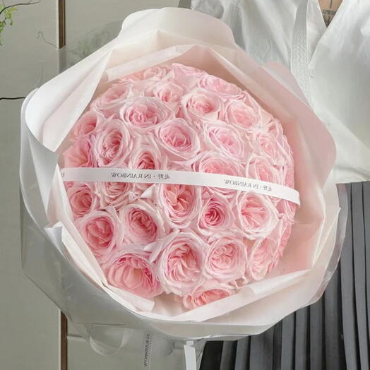 30 Pink Ohara Roses Bouquet