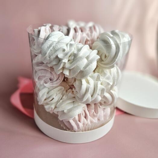 Зефир натуральный в прозрачной тубе