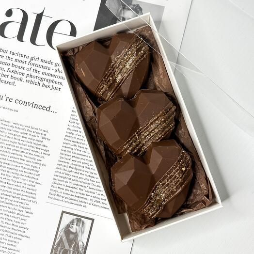 Chocolate en forma de corazón de Dubai 150 G