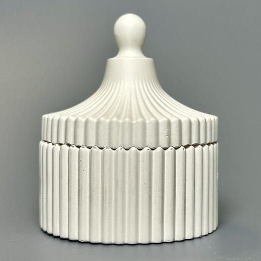 Декоративная шкатулка Pawns Collection для чайных свечей Casket Flamber из скульптурного гипса