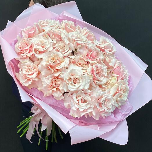 25 rosas francesas Rosadas