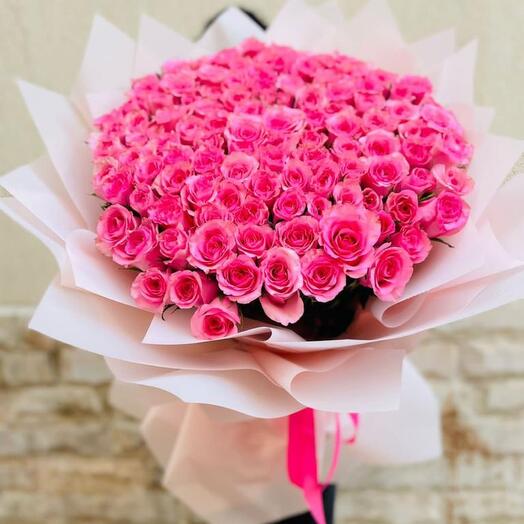 101 Pink Roses Bouquets