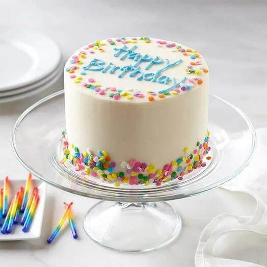 Birthday Vanilla Cake 4 Portion