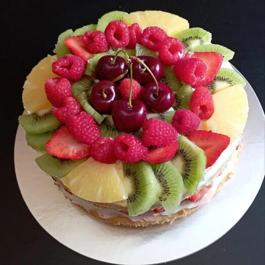 Layer cake con fruta