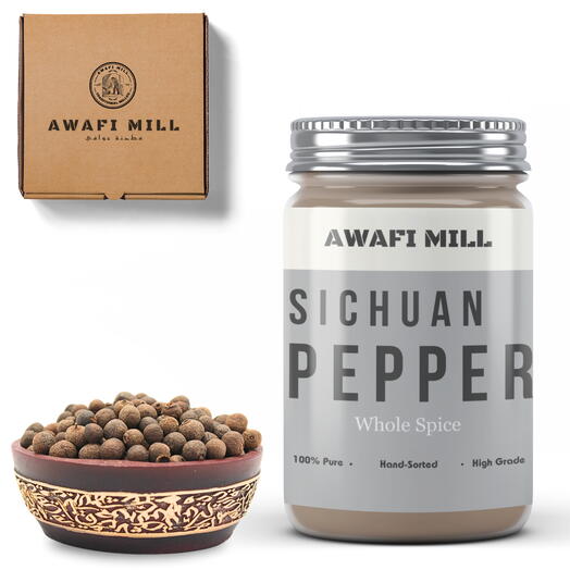 AWAFI MILL Szechuan Peppercorns | Piper Nigrum - Bottle of 100 Gram