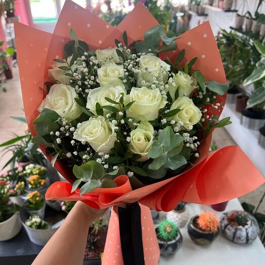 White Roses Bouquet