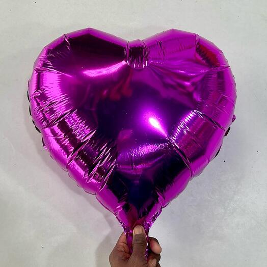 Fuchsia Pink Heart Shaped Balloon