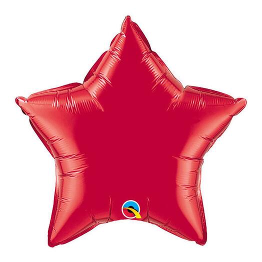 Red Star Foil Balloon