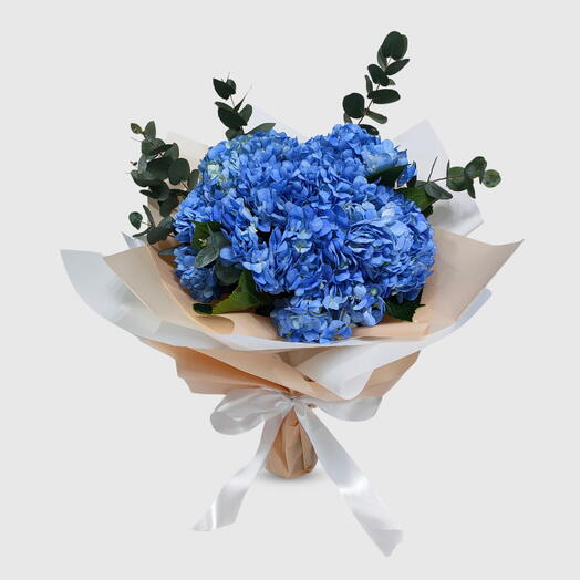 Blue Hydrangea Garden Medium Bunch