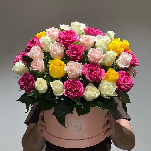50 roses in box