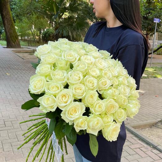 55 rosas blancas