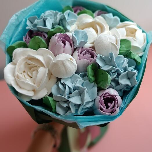 Букет тюльпанов из зефира, Цветы и подарки в Кудрово, купить по цене ...
