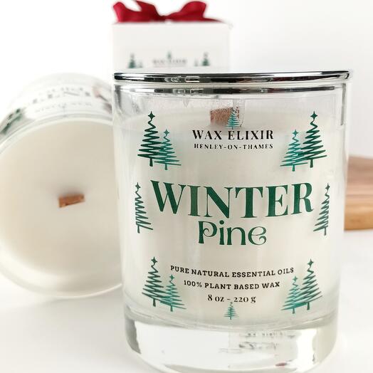 Christmas Scented Candle Winter Pine 220g, 8oz